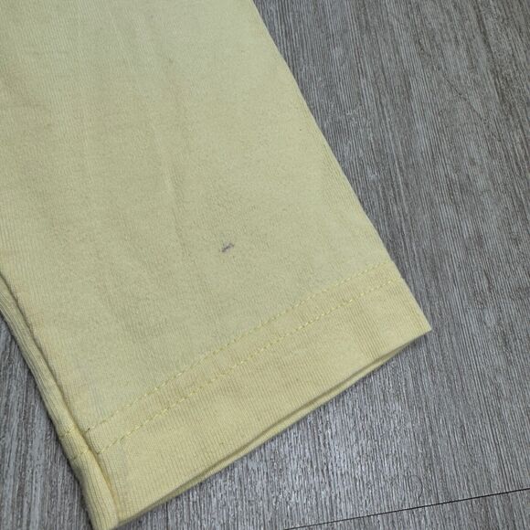 Vintage 90s Womens Button Up Beach Shirt Taste Buds USA Yellow Sandals - Picture 5 of 8